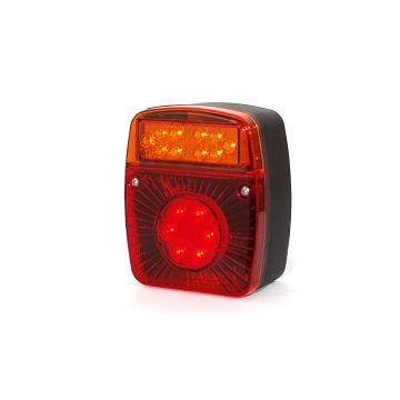 SWEDSTUFF Baklampa 3-kammar LED 12/24V